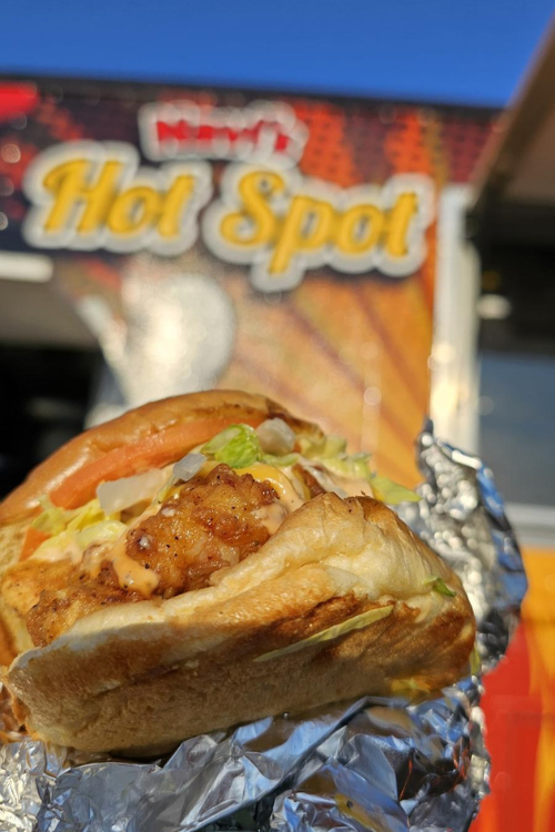 Zinger Burger at Navi's Hot Spot - Mason, Ohio